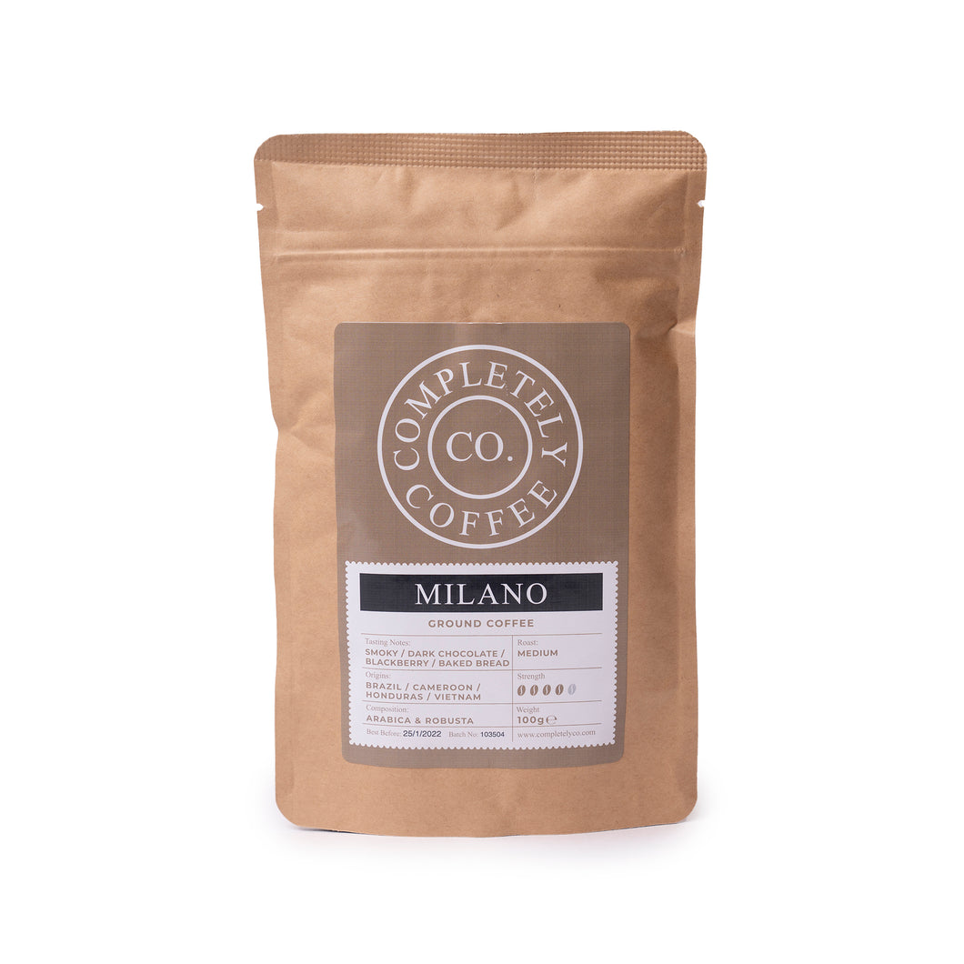 100g Bag Milano Ground Coffee