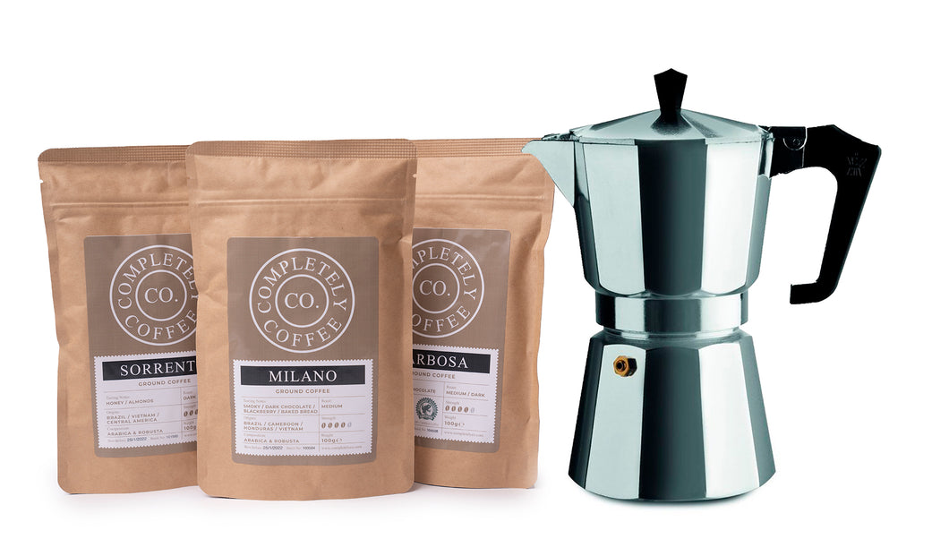 Artisan Ground Coffee & Stove Top Gift Pack